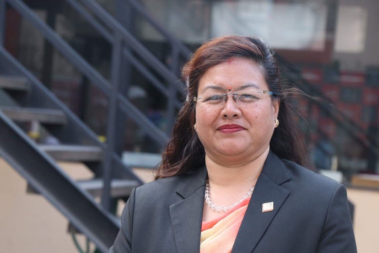 ने.वा.ए.को आसन्न निर्वाचनका लागि खुल्ला महिला सदस्य उम्मेदवार अधिवक्ता अन्जु कायस्थ सॅगको संवाद :
