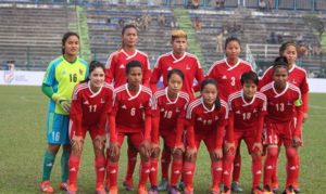 साफ महिला फुटबल प्रतियोगिता शुरु : नेपाल ३-० ले विजयी