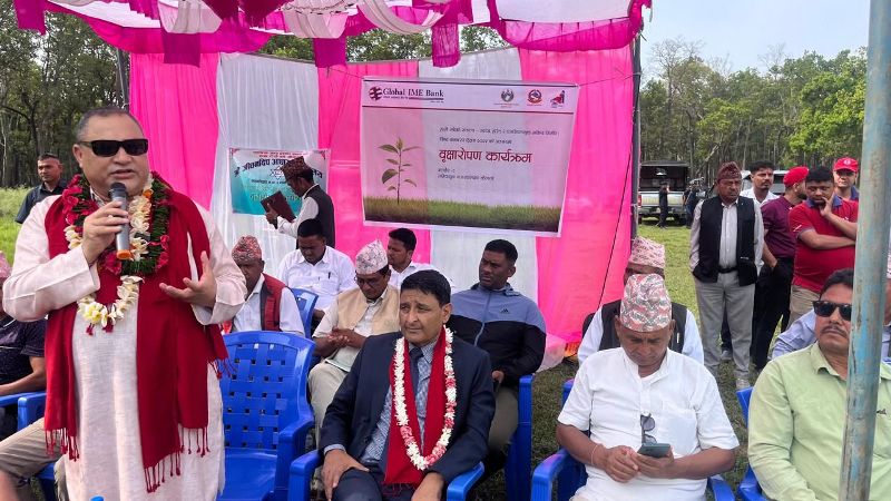 ग्लोबल आइएमई बैंकद्वारा विश्व वातावरण दिवसको अवसरमा देश व्यापीरुपमा वृहत् बृक्षारोपण कार्यक्रम