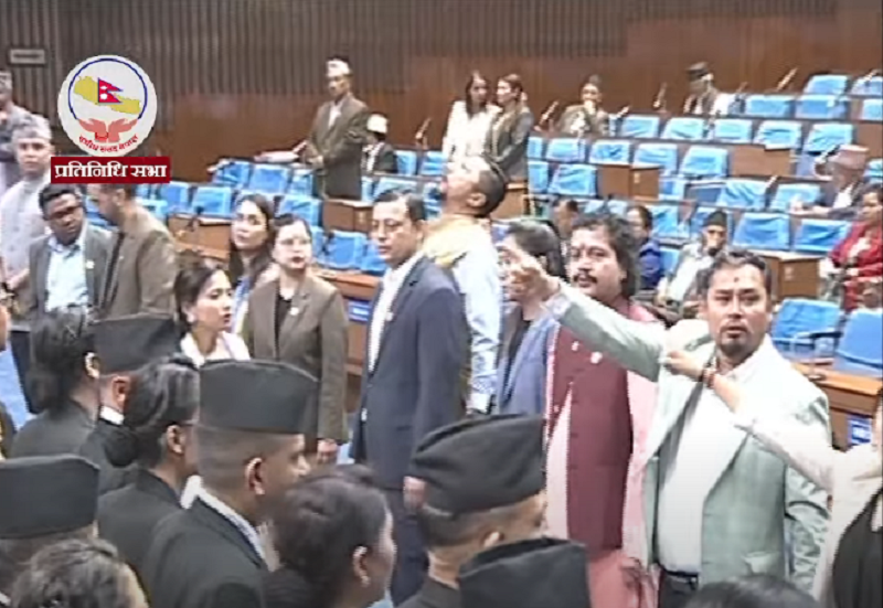 रास्वपा सांसदको अवरोध र नाराबाजीबीच अघि बढ्यो संसद्