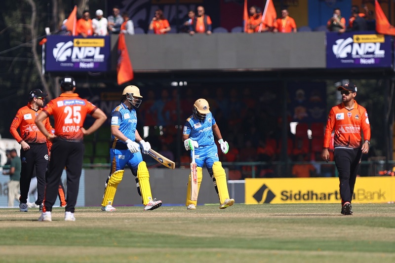 कर्णाली याक्सले चितवन राइनोजलाई दियो १६७ रनको लक्ष्य