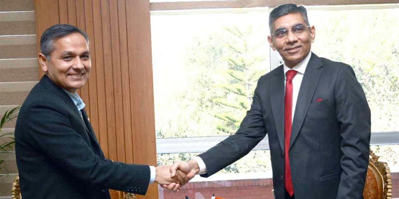 गृहमन्त्री अर्यालसँग भारतीय अतिरिक्त सचिव महावरको भेट, निर्वाचनमा सघाउने प्रतिबद्धता